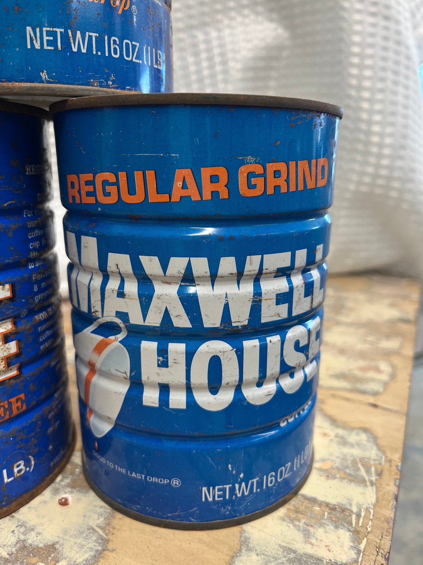 Lot of 6 Maxwell House empty coffee cans