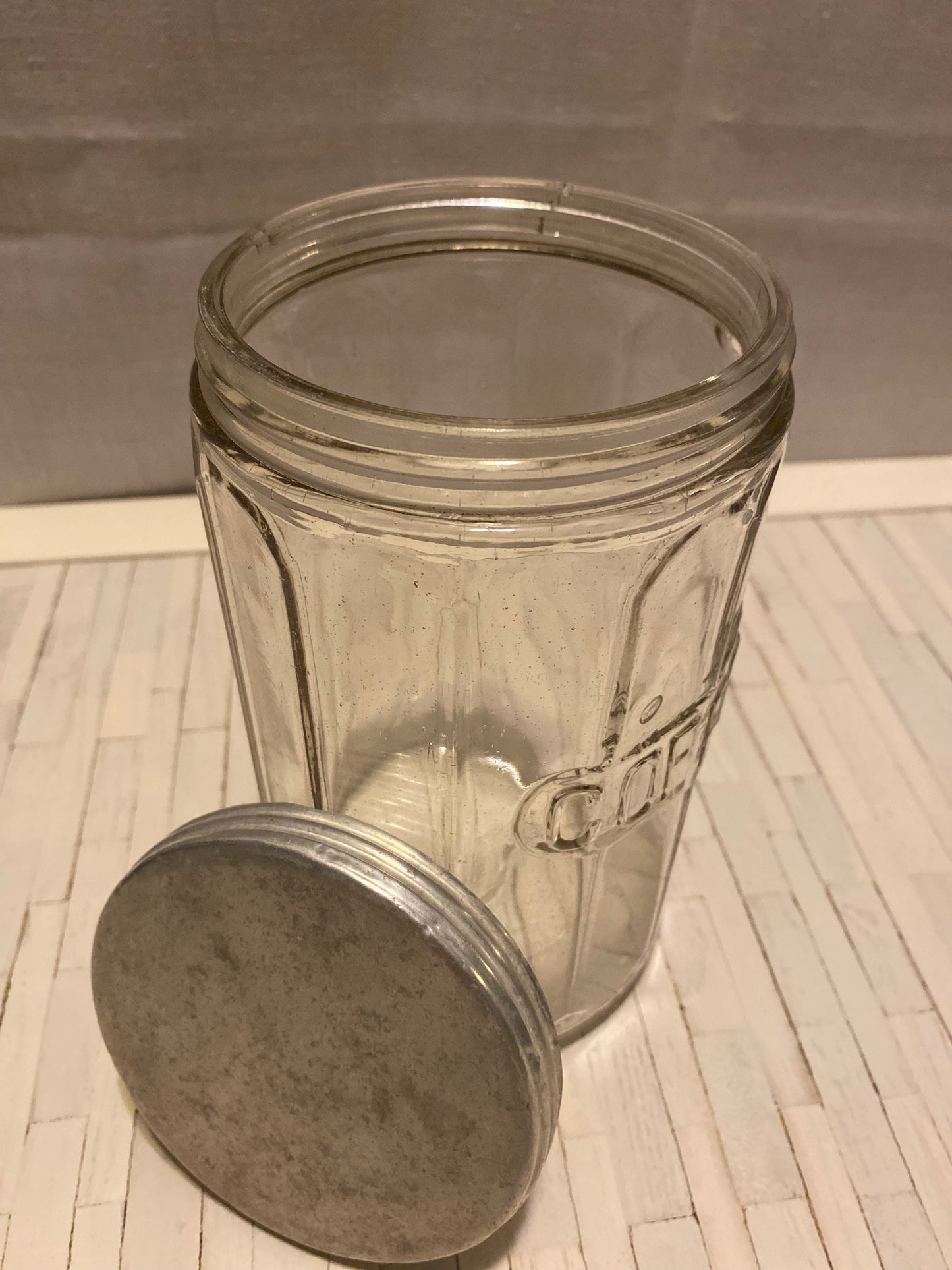 Hoosier Coffee Jar Canister with Lid