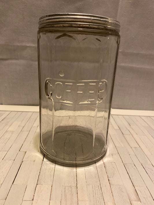 Hoosier Coffee Jar Canister with Lid