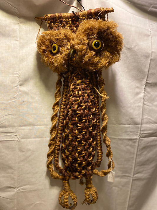 Handmade Hanging Macramé Owl